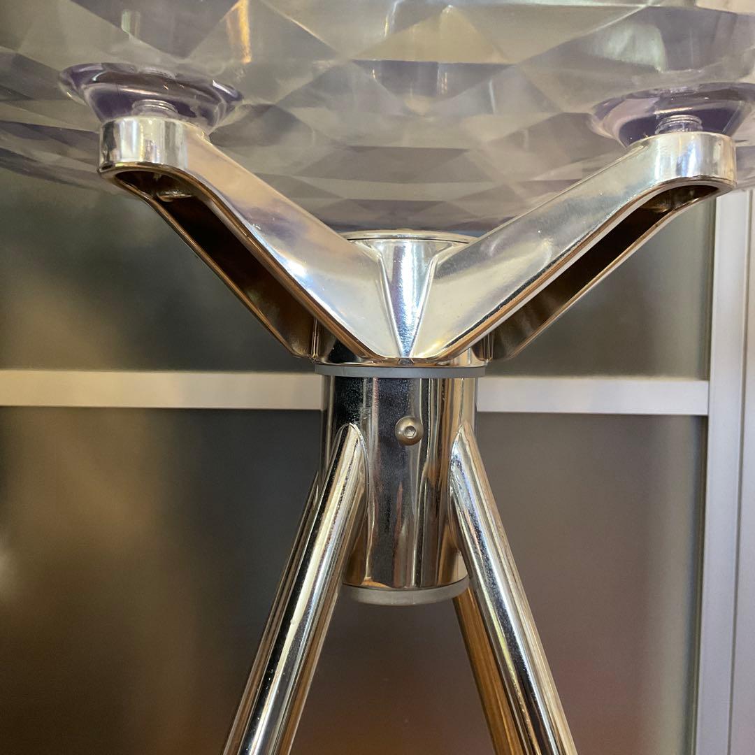 ゆ*す様 イタリア製 カルガリス ダイヤモンド パターン クリア スツール 2脚