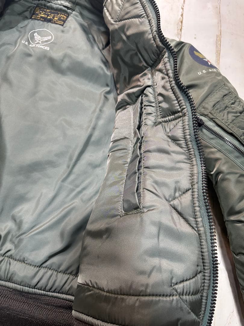 週末最終値下げ50s MA-1リプロダクト CAMCO USA L