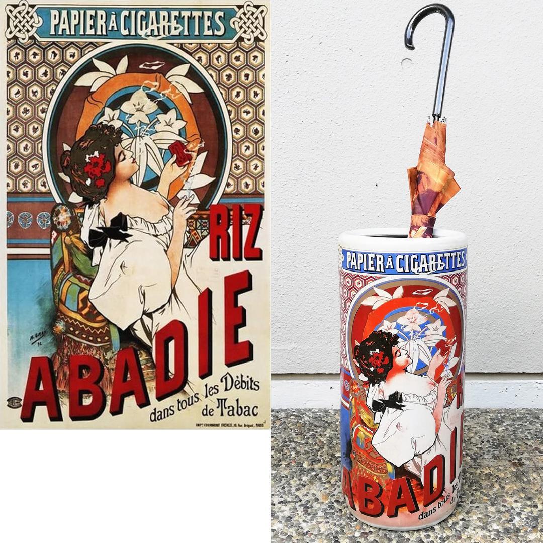 希少◆ アルフォンス ミュシャ リズ・アバディ プリント 傘立て