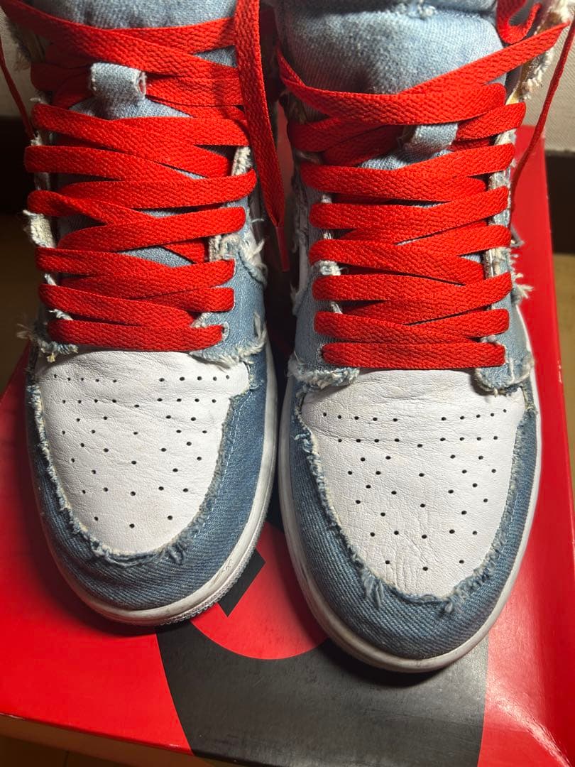 靴 NIKE Air Jordan 1 denim