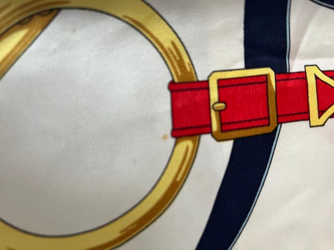 今日だけ最終値下げ　エルメス HERMES シルクスカーフ カレ90 黄金の拍車