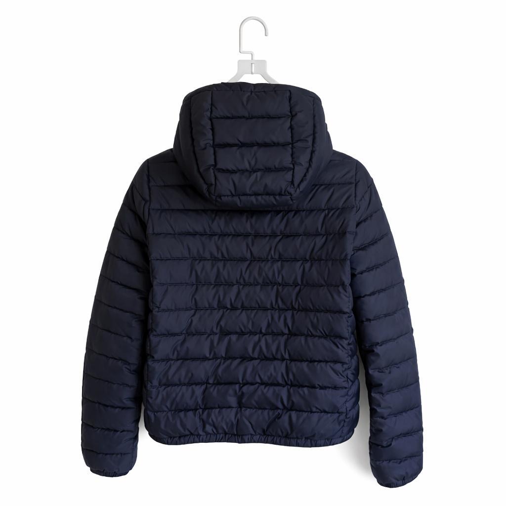 LACOSTE ラコステ ダウン80% レディース38 ネイビー 短丈