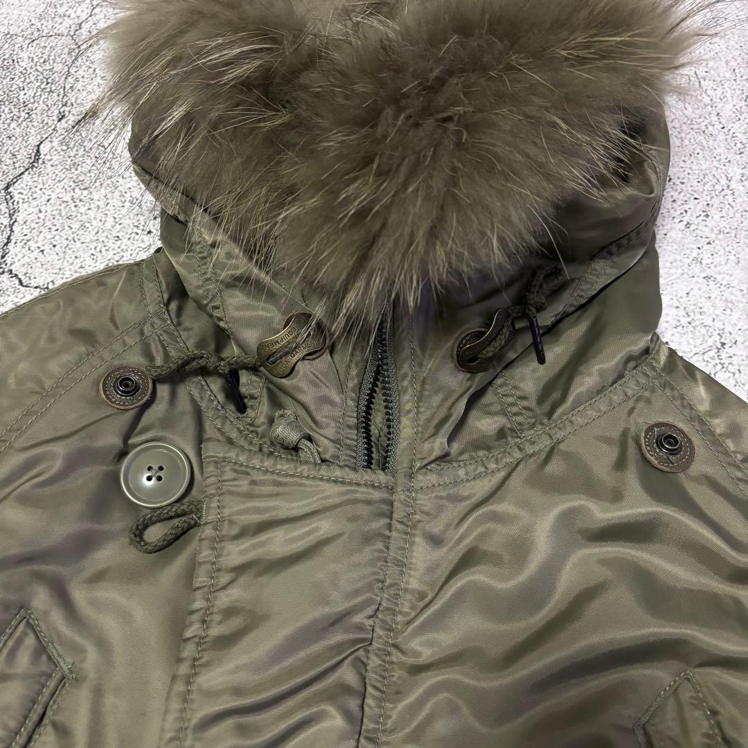 y2k 00s goa ゴア　ミリタリージャケット リアルファー　ネオグランジ