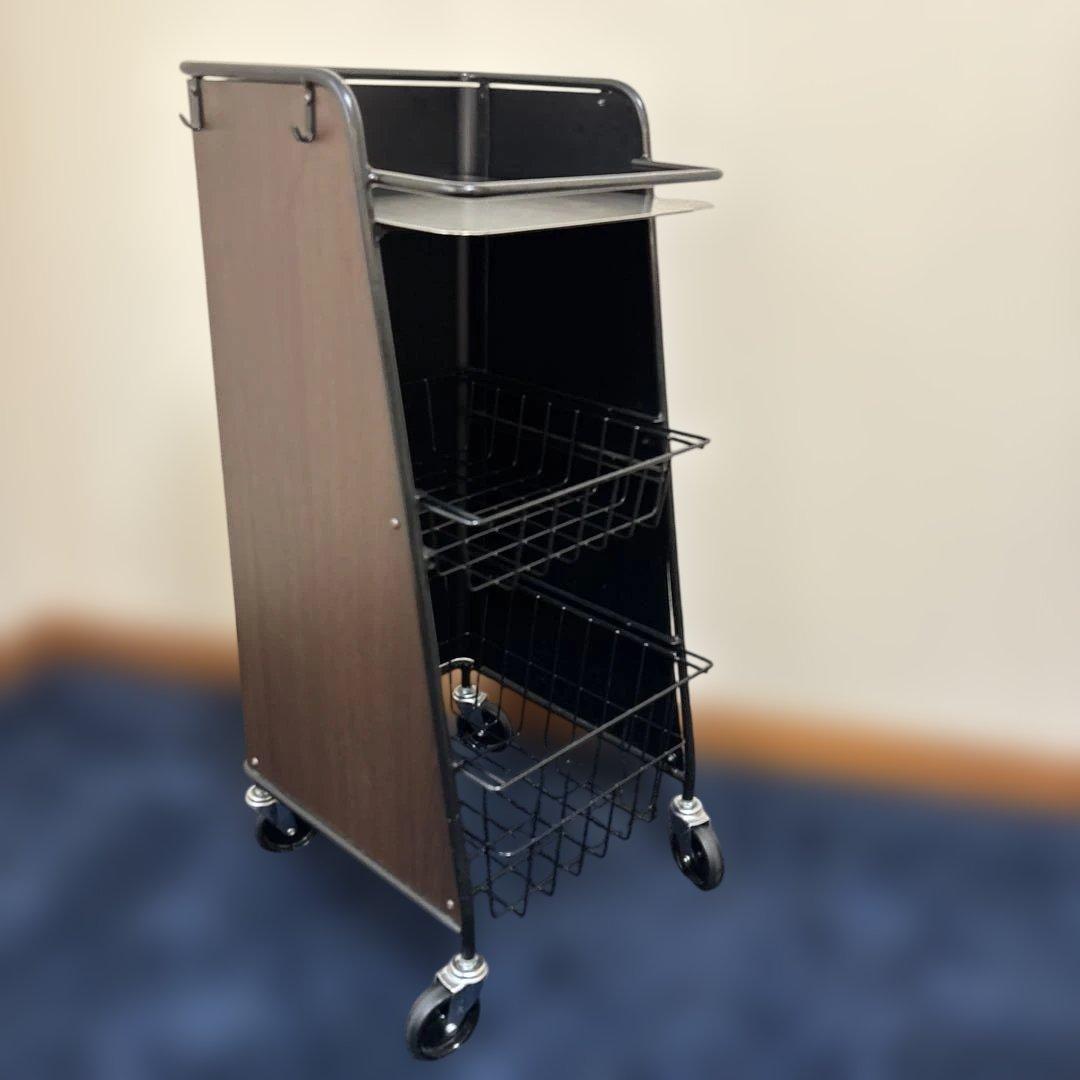 タカラベルモント　YUME ユメ　ワゴン　ラック　収納カート 2段 ブラック