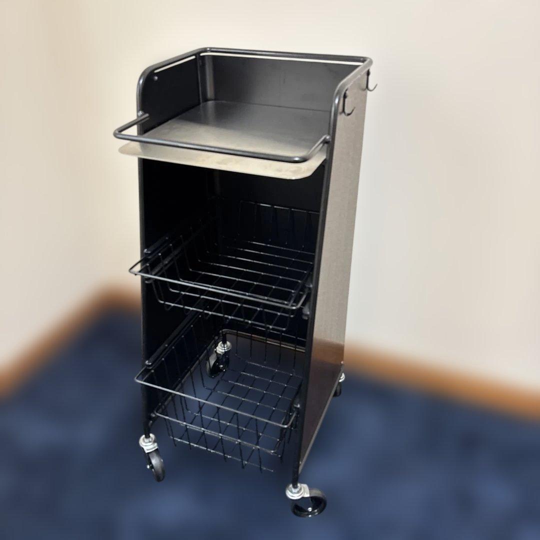 タカラベルモント　YUME ユメ　ワゴン　ラック　収納カート 2段 ブラック