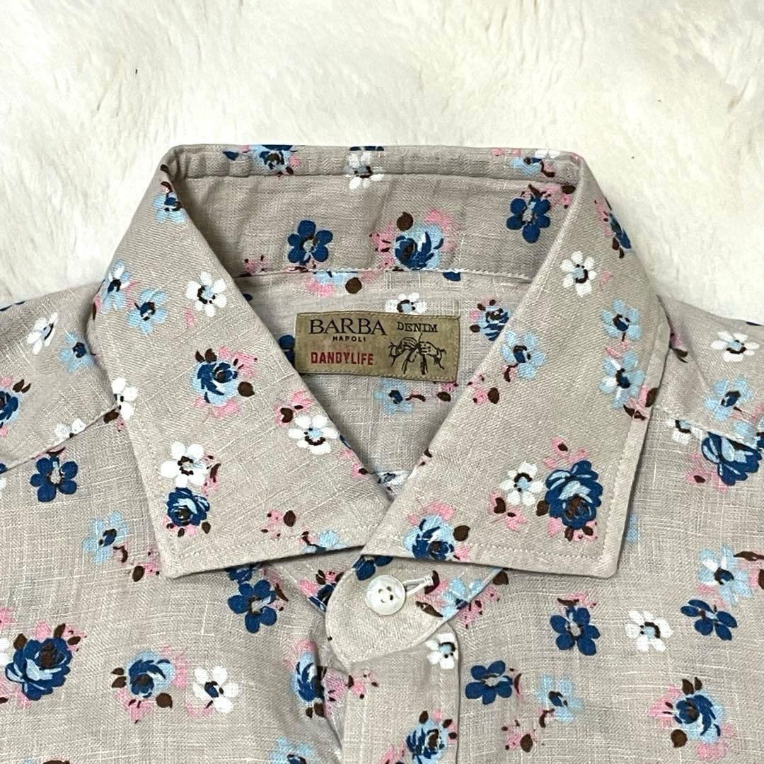 【新品】BARBA dandy life バルバ デニムシャツ セミワイドカラー