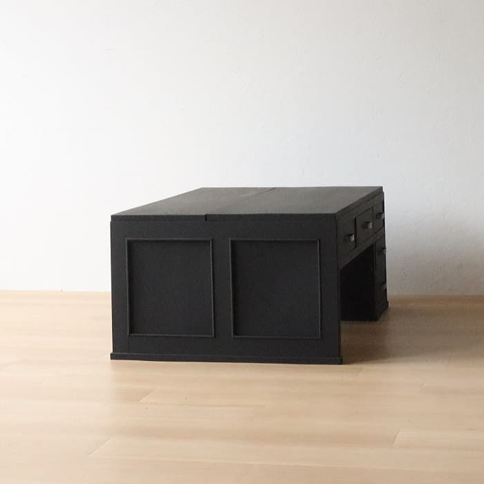 アンティーク 引き出し5杯 黒色 文机 古家具 古道具 レトロ