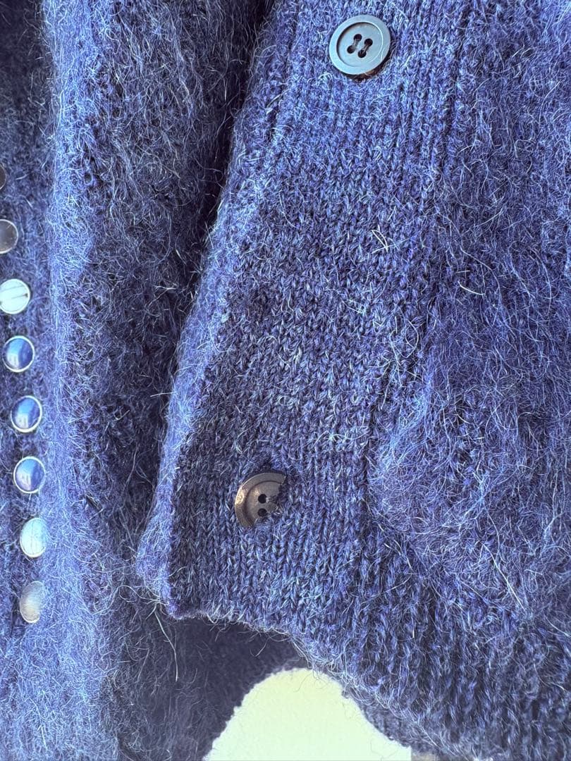 【名作】TOGA VIRILIS モヘアカーディガン 48 青 18AW 原宿店