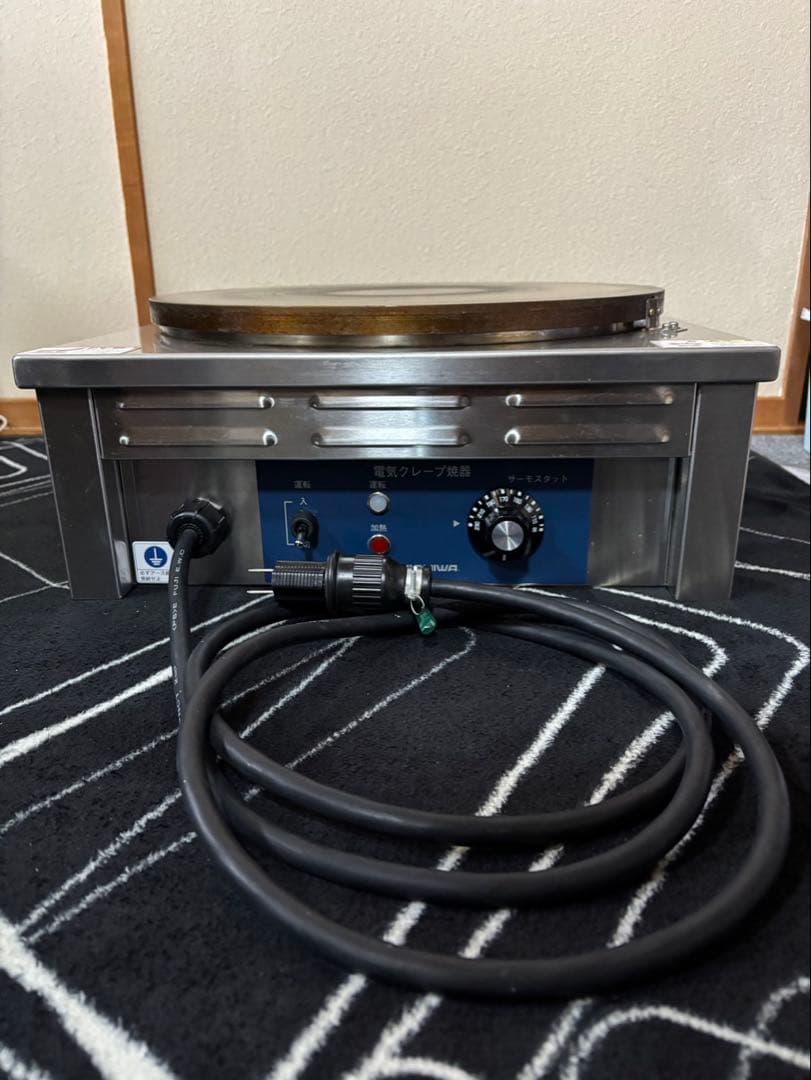 【2022年製美品】ニチワ 電気クレープ焼き器100V CM-410【業務用】
