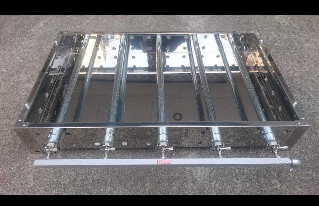 Ｔ グリラー 幅900 鉄板6t ３辺フチ 奥100H ブラ持手