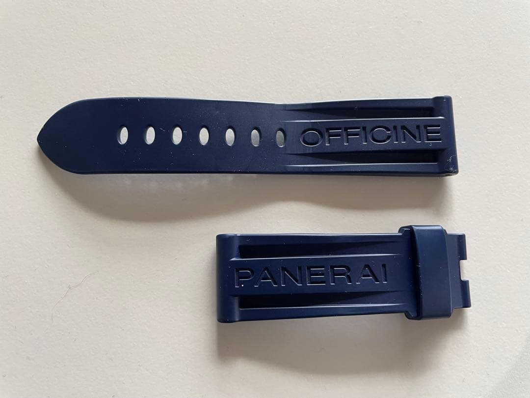 【RYO】PANERAI OFFICINE ネイビー ラバーベルト