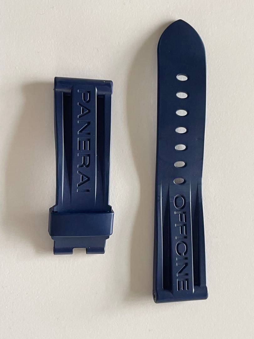 【RYO】PANERAI OFFICINE ネイビー ラバーベルト