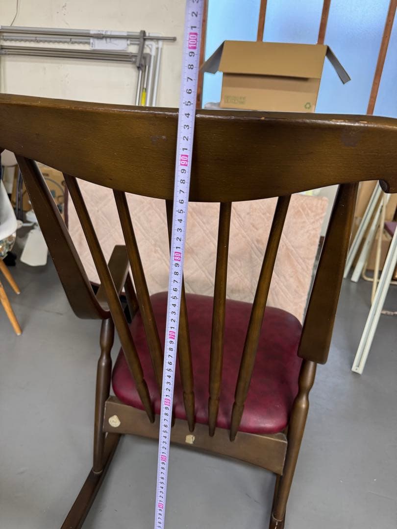 希少⭐️鳥取家具　ロッキングチェア　木製　アンティーク　ヴィンテージ　レトロ