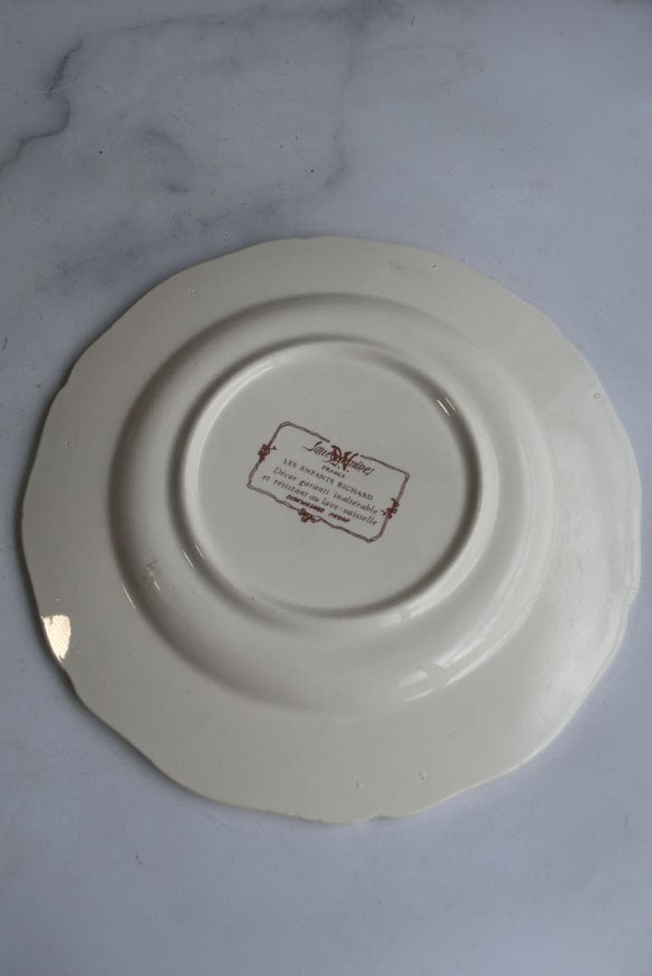 2枚組サルグミンヌ　アンファンリシャール　デセール皿(20.5㎝)ビンテージ