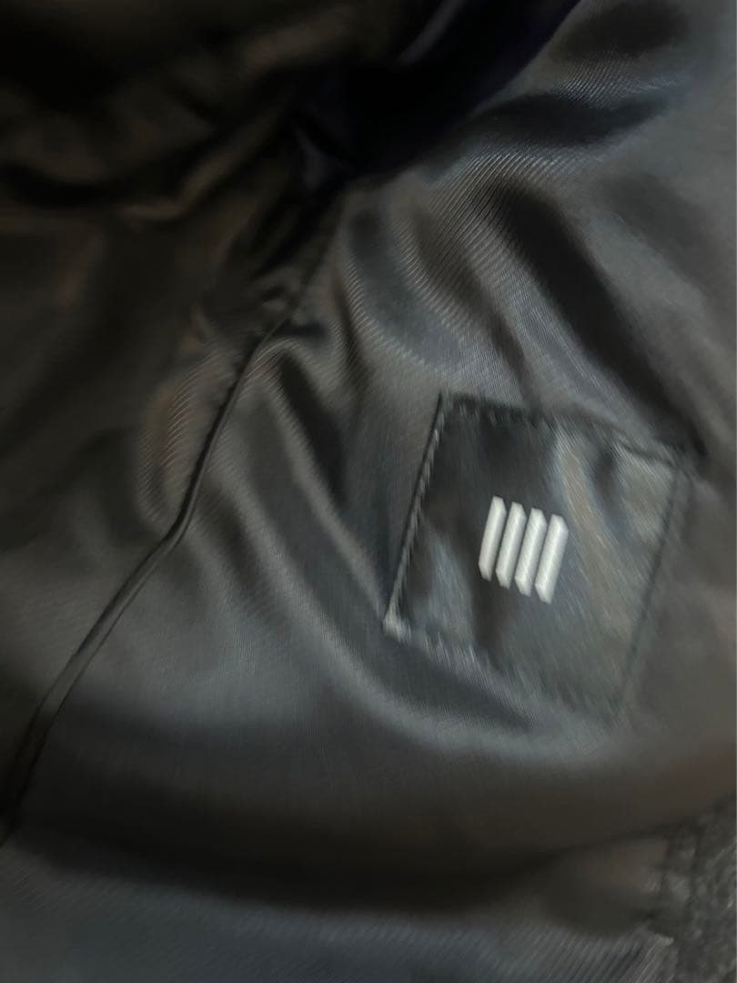 【新品】スーツセレクト　チェスターコート/グレー×ホワイトストライプ