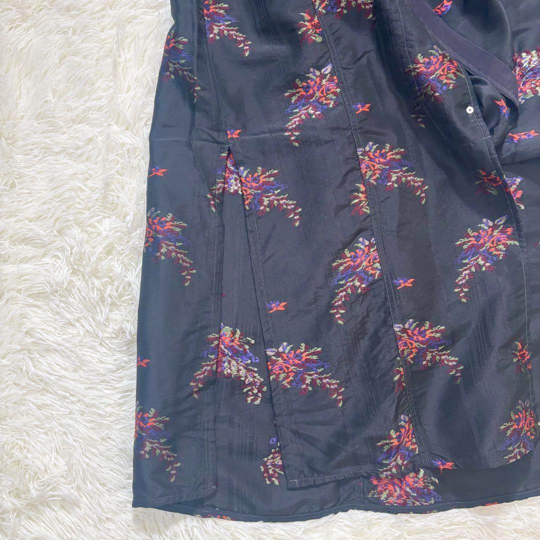 PHOTOCOPIEU フォトコピュー ワンピース 花柄 長袖 シルク