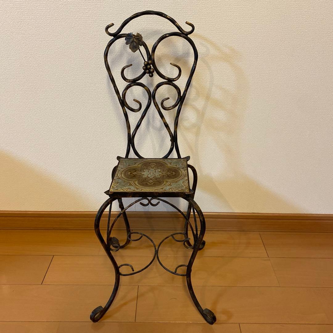 アンティーク　アイアンチェア