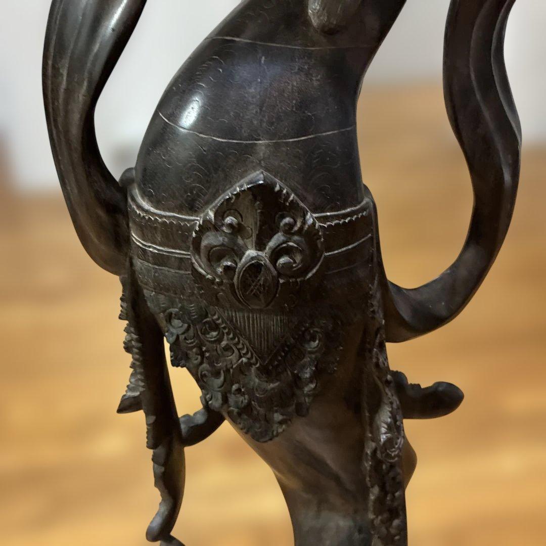 アジアンスタイル 木製彫刻 約113cm