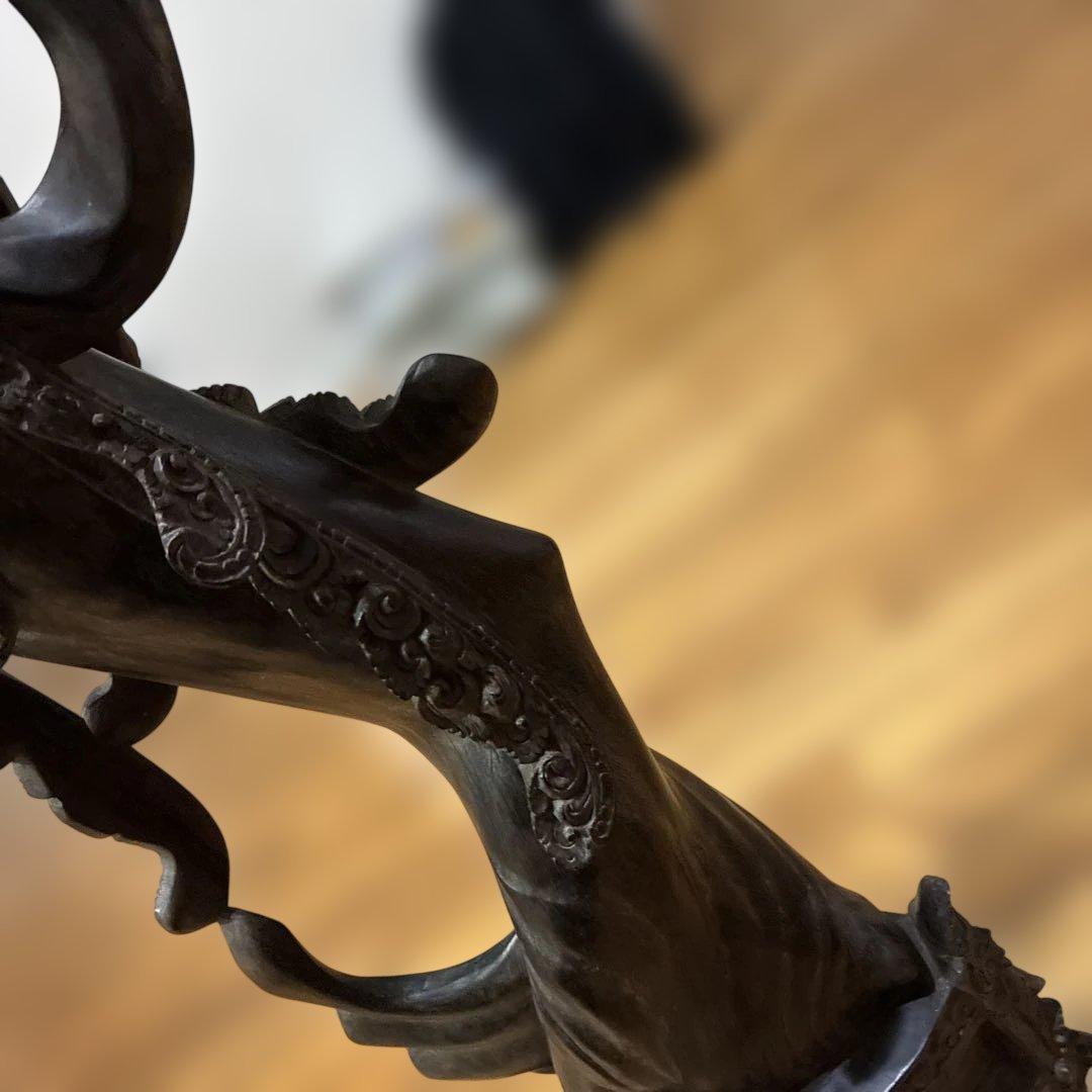 アジアンスタイル 木製彫刻 約113cm