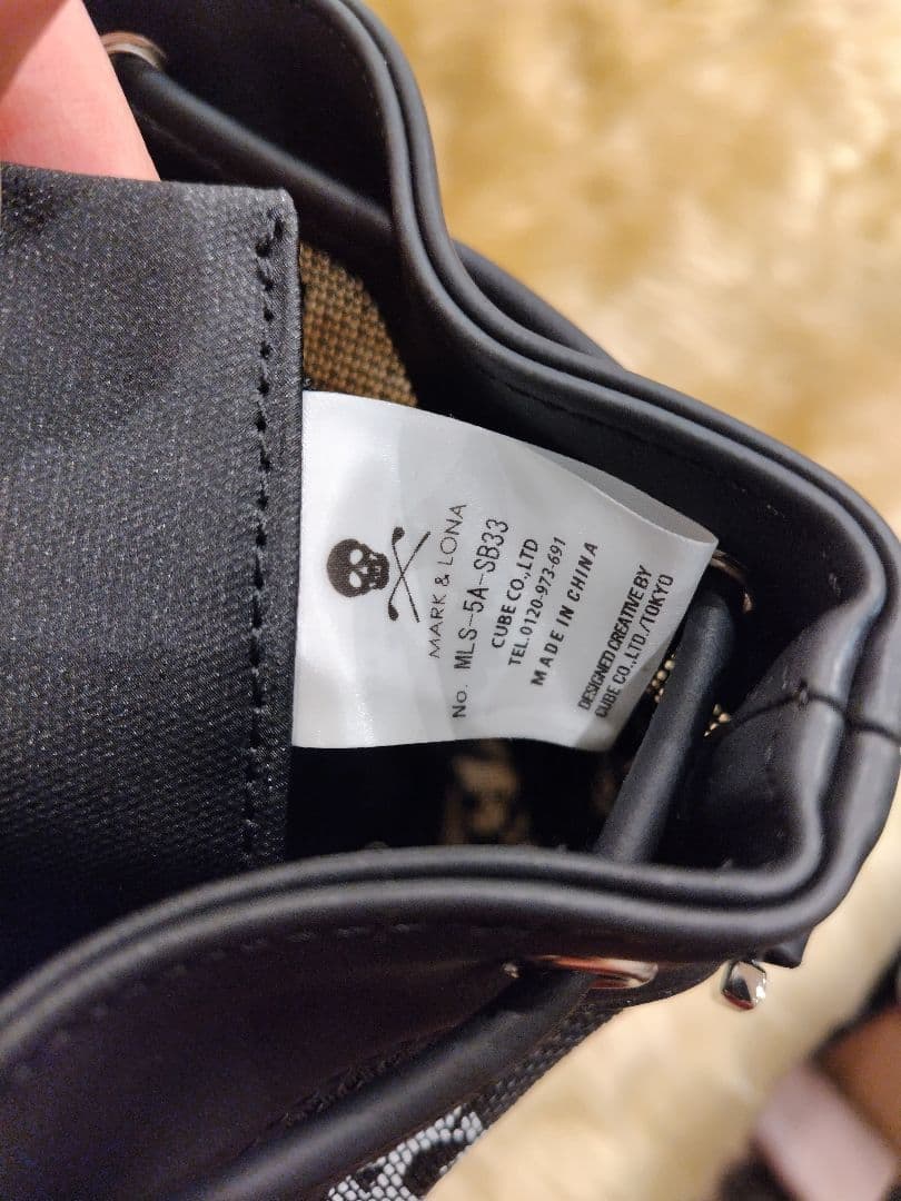 良品✦マークアンドロナ★25年春夏メッシュゴルフラウンドカートバッグ✦ブラック