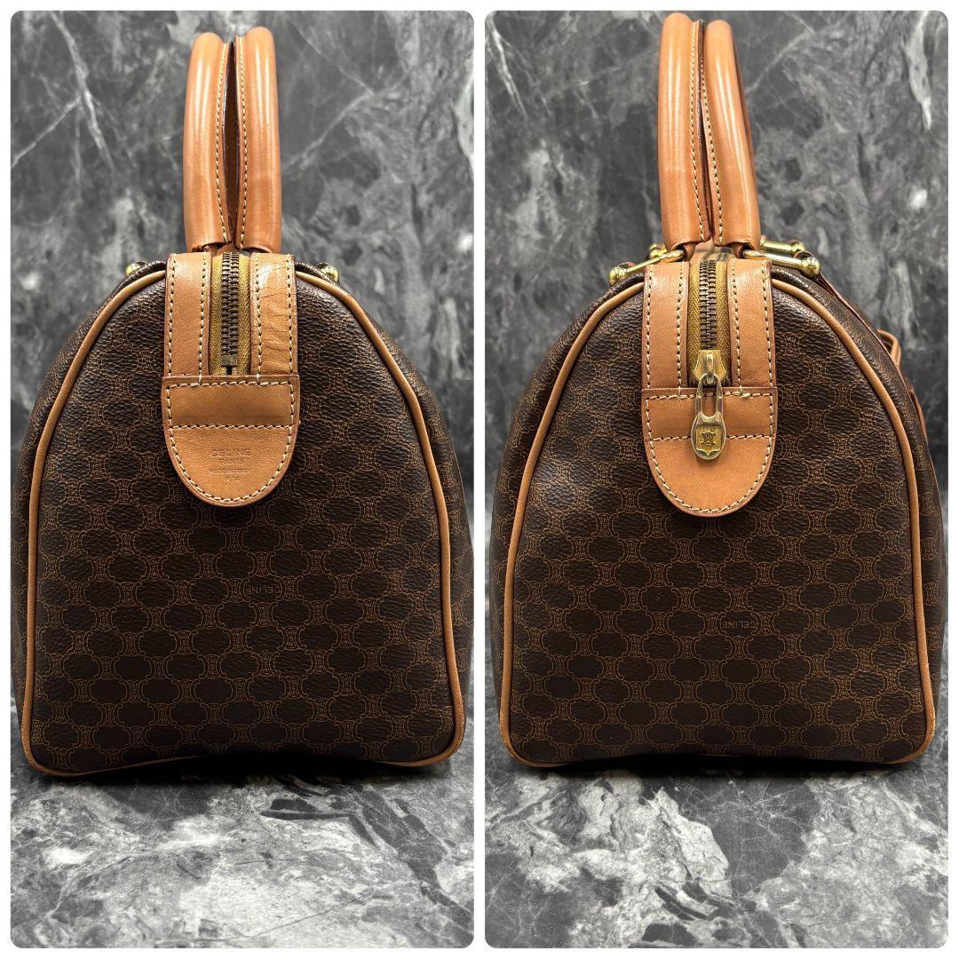 美品✨CELINE セリーヌ マカダム PVCレザー ボストンバッグ トリオンフ