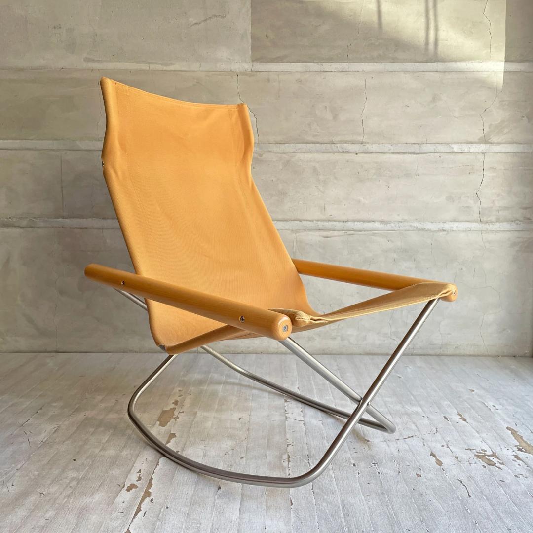 極美品 ニーチェアX ロッキング Nychair X Rocking キャメル