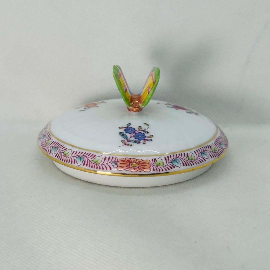 未使用 ヘレンド アポニーフラワー マルボンボン バタフライ 蝶 ボンボニエール