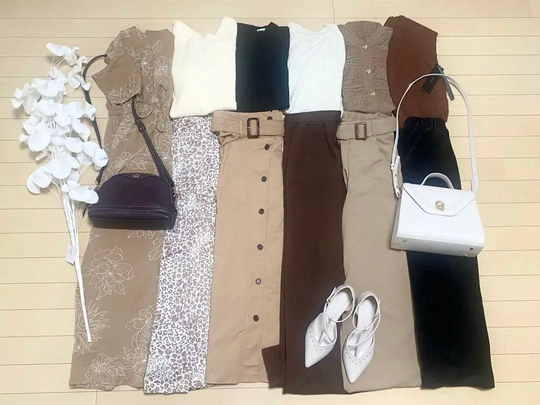 レディースまとめ売り★ベージュブラウン系その2オールシーズン