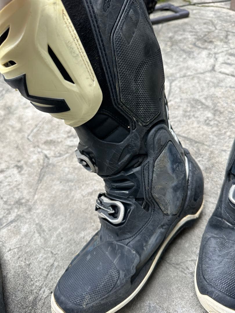 【値下げ】AlpinestarsTech10オフロードブーツ ブラック/ホワイト