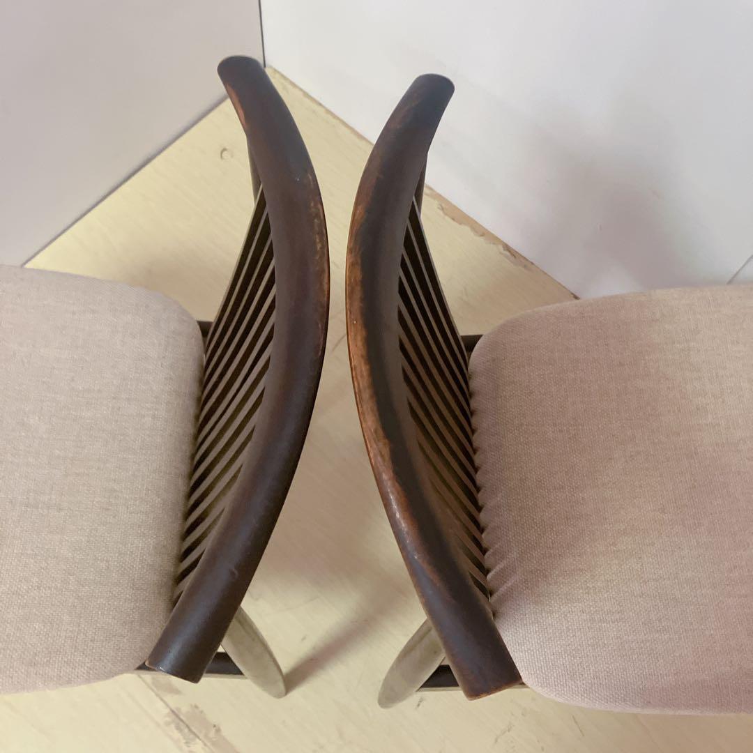 飛騨産業　オールド　キツツキ　ダイニングチェア　2脚セット　木製チェア　レトロ