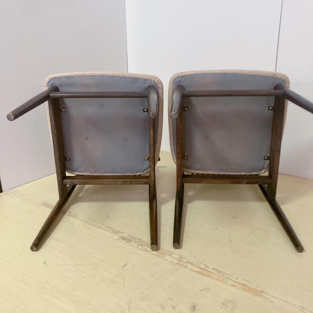 飛騨産業　オールド　キツツキ　ダイニングチェア　2脚セット　木製チェア　レトロ