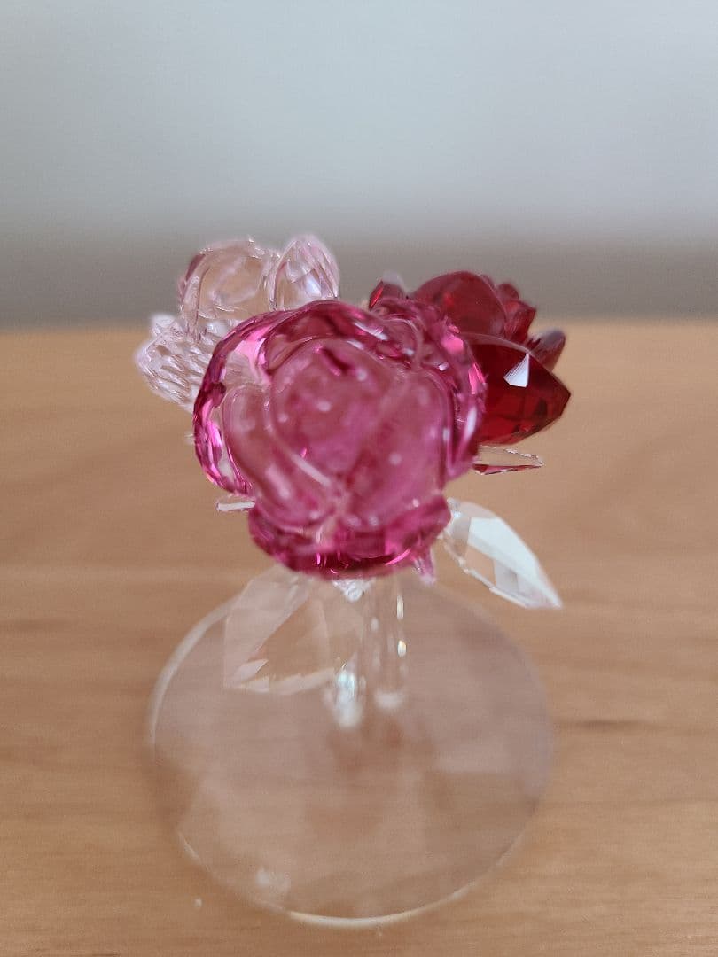 スワロフスキー　フィギュリン　ローズブーケ　薔薇