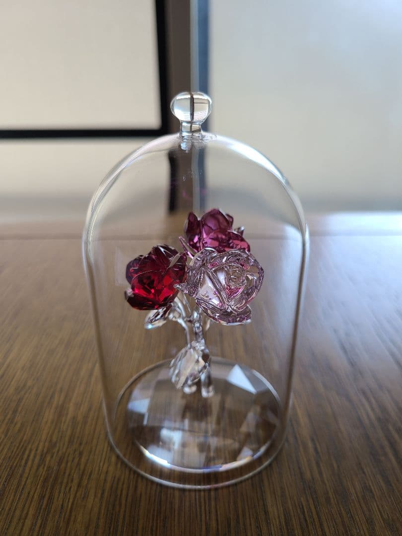 スワロフスキー　フィギュリン　ローズブーケ　薔薇