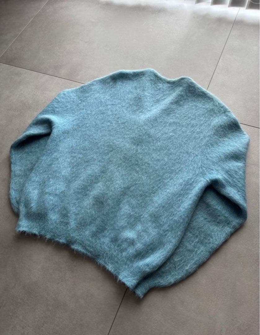 毛足長め　モヘアカーディガン　60s 70s アメリカ製