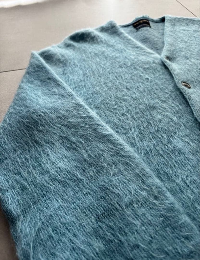 毛足長め　モヘアカーディガン　60s 70s アメリカ製
