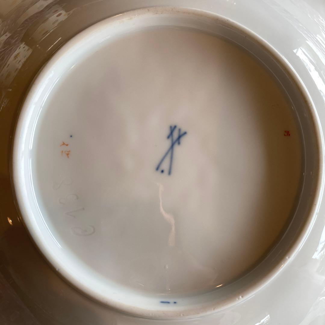 マイセン　大皿　アンティークプレート28cm 古マイセン　 Meissen