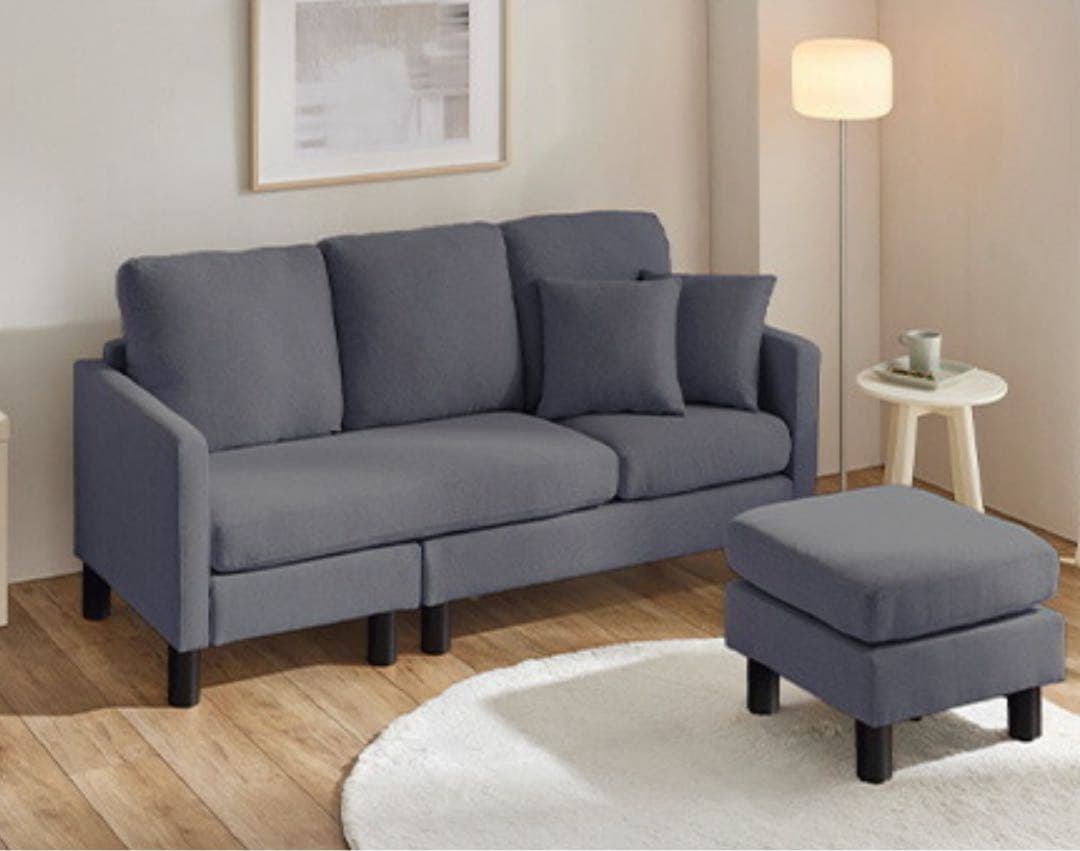 ソファ　ソファセット　リビングソファ　ソファー　フロアソファ　チャコールグレー