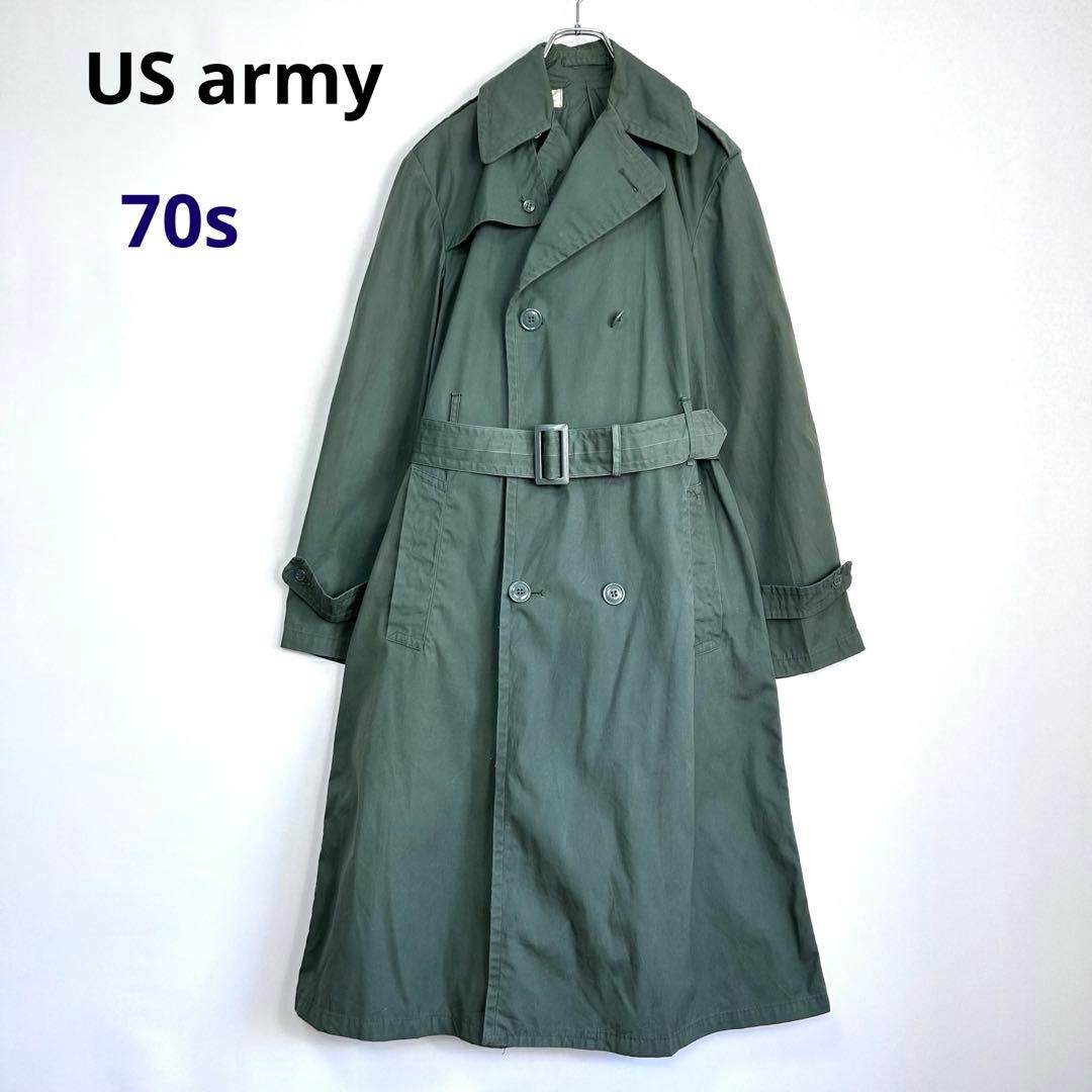 70s 米軍 アメリカ軍 レインコート ミリタリー トレンチコート S173