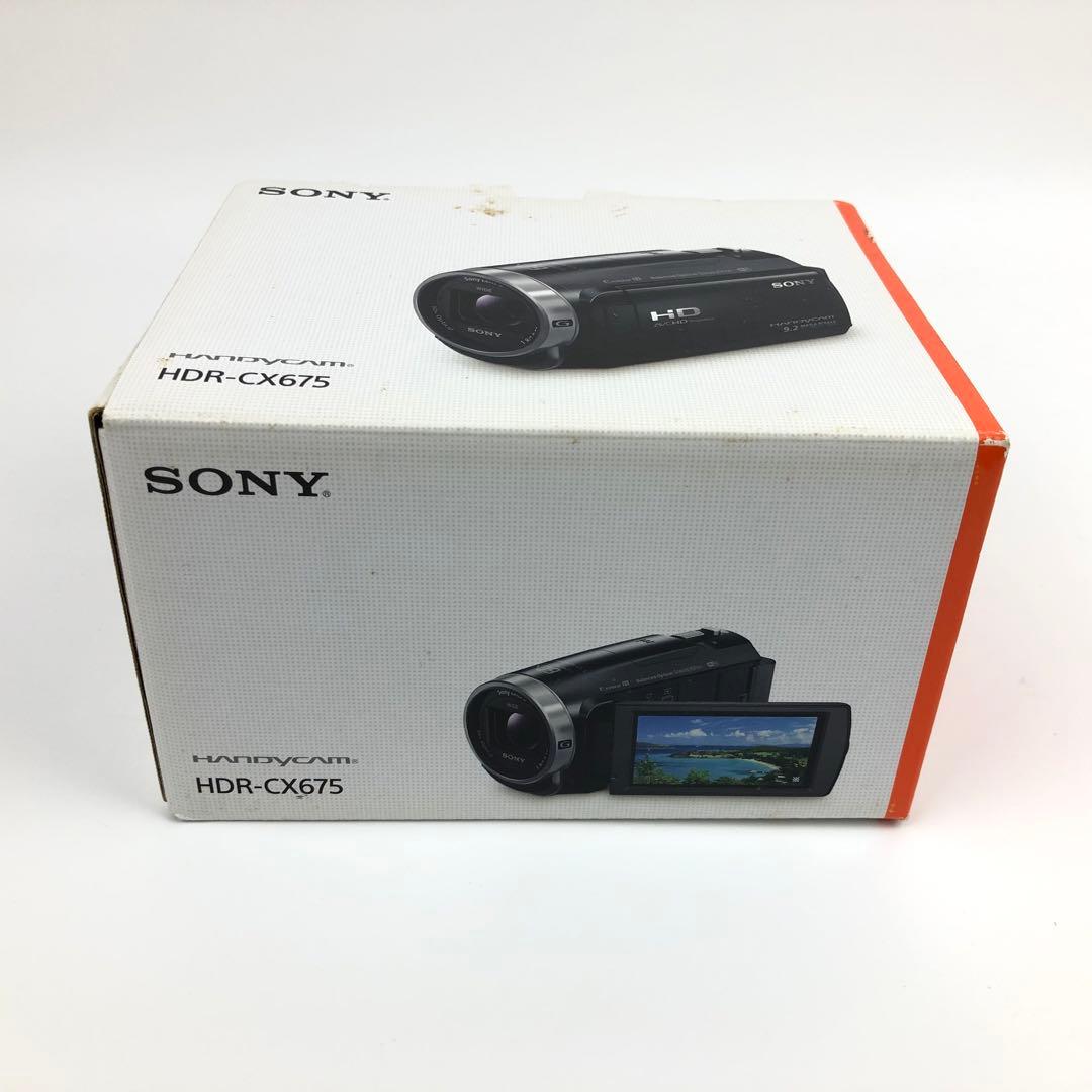 【極美品】SONY Handycam HDR-CX675 ホワイト ビデオカメラ