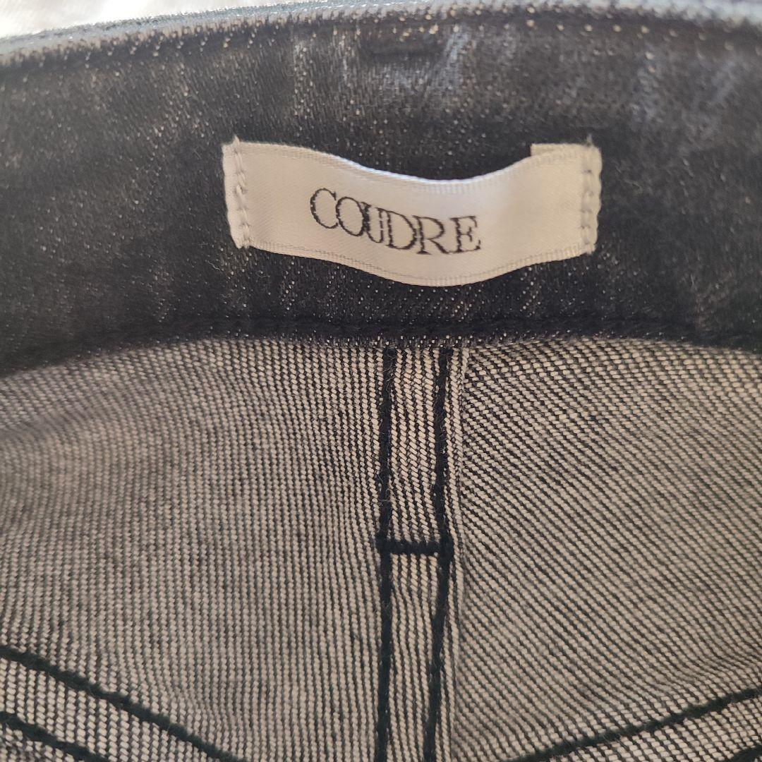 [新品]COUDRE ハイウエストデニム 25 BLACKブラック BLK