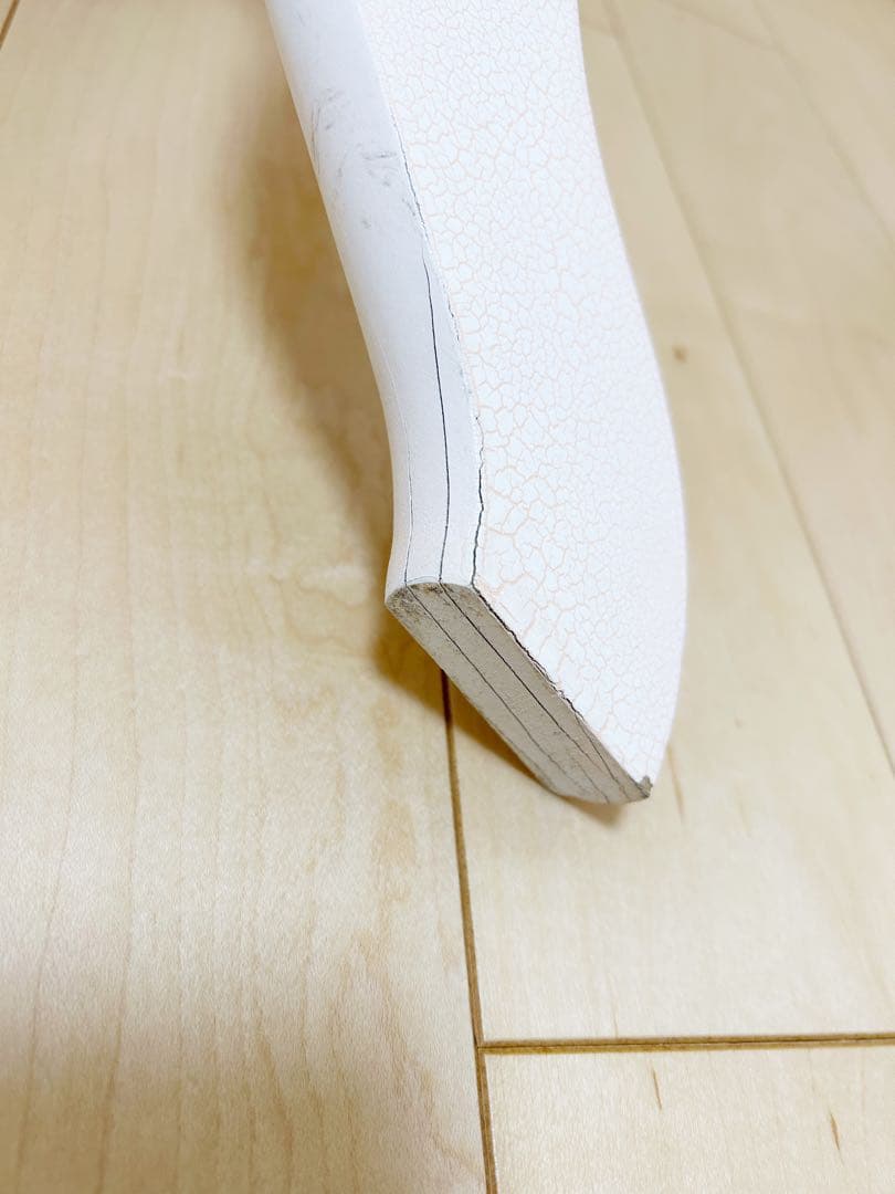 ロココ調　コーヒーテーブル　サイドテーブル　クラック塗装　北欧　ホワイトピンク