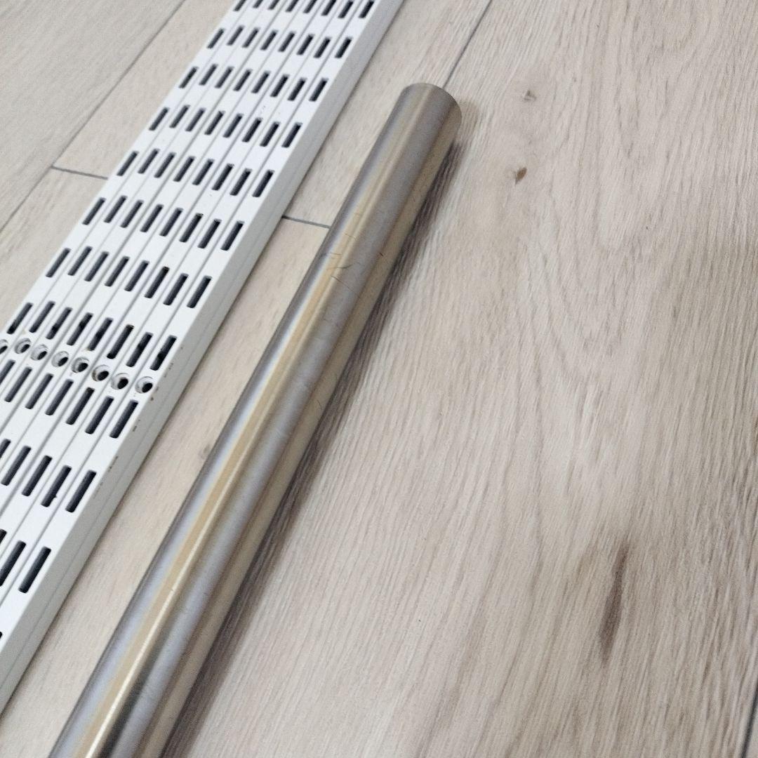 ロイヤル 棚柱 チャンネルサポート（シングル、ホワイト）その他