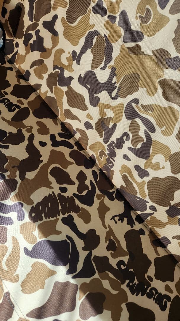 キャプテンスタッグ　キャンプアウト　ベンチ　カモ柄