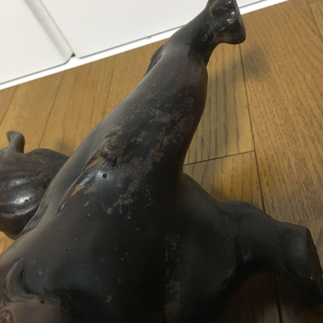 1044 獅子 像 置物 金属製