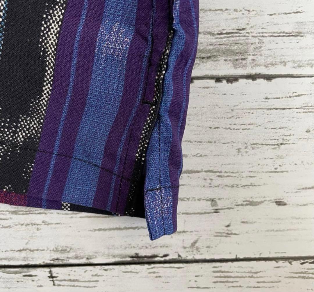 1/18まで　ステューシー 総柄 開襟 シャツ 刺繍ロゴ 入手困難XL 530