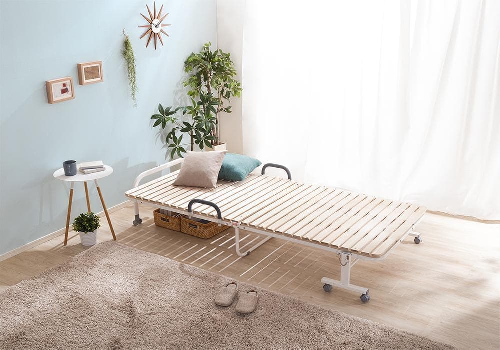 折りたたみ桐すのこベッド　シングル　天然桐すのこ　除湿　カビ対策