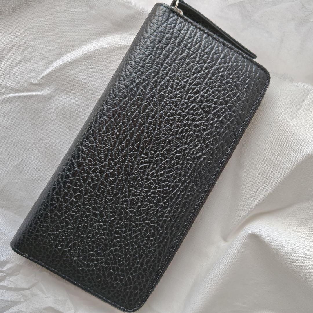 未使用品 マルジェラ 4ステッチ グレインレザー ジップアラウンド