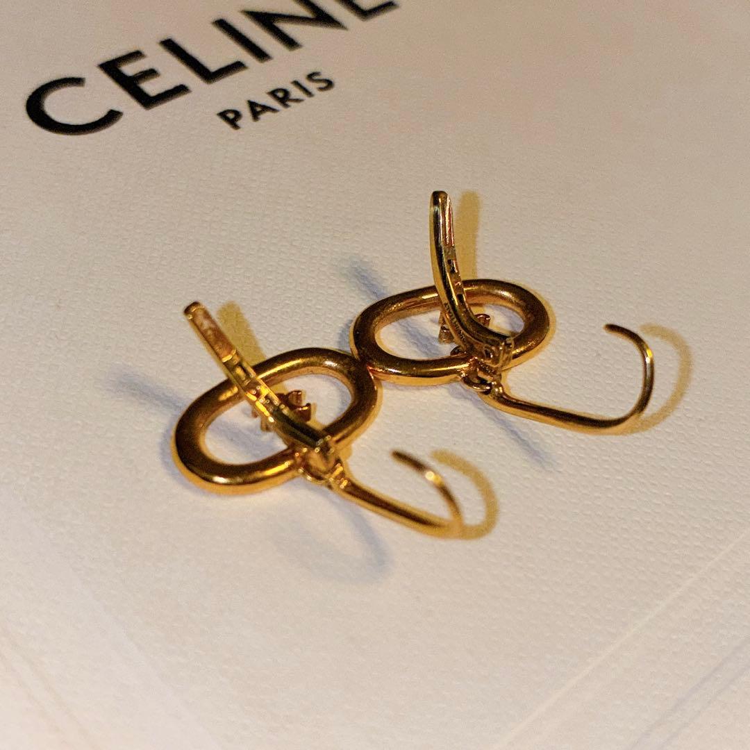 週末限定価格セリーヌCELINE46X55 6BRA35ORトリオンフピアス