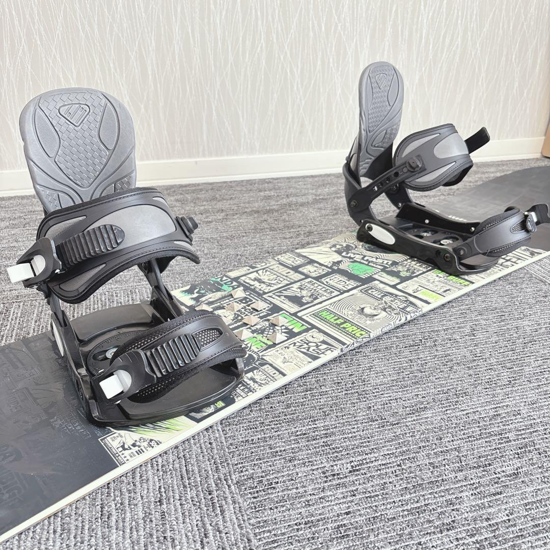74超豪華❗️RIDE/ライド メンズスノーボードセット★スノボ147cm+ビン付