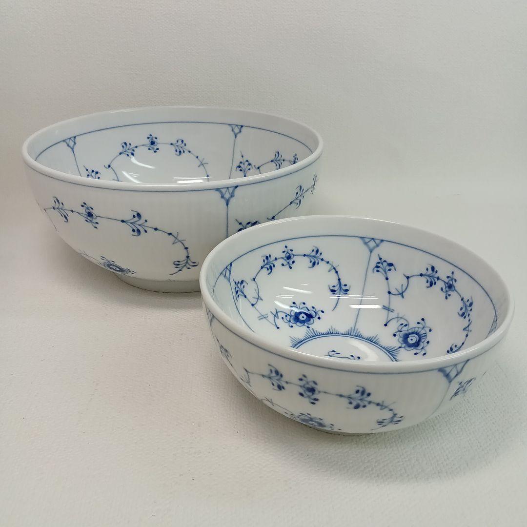 ロイヤルコペンハーゲン　ブルーフルーテッド　メガボウルセット